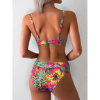 Damen Bikini-Set mit verstellbaren Trägern und schickem Ringdetail R&B