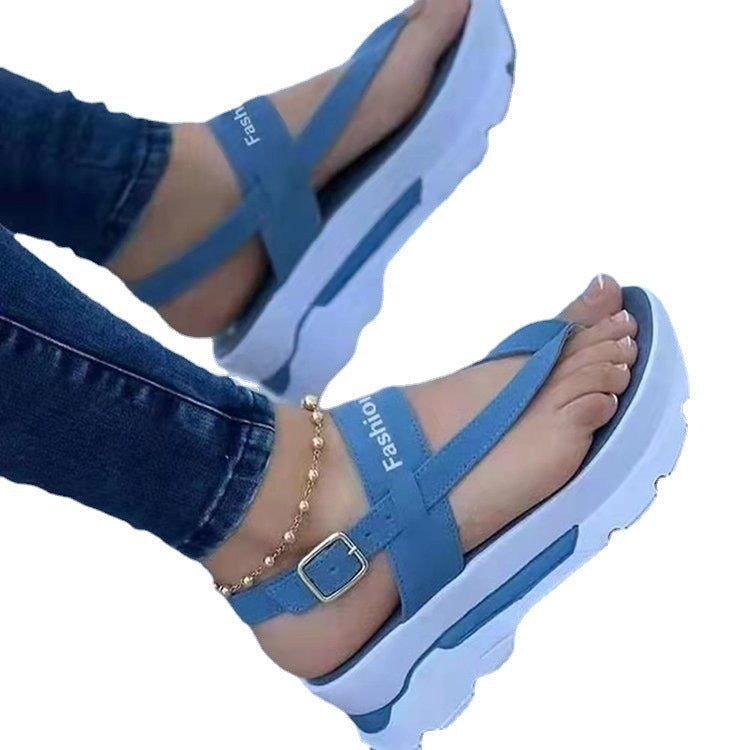 Damen modische Flip-Flops mit ergonomischem Plateau