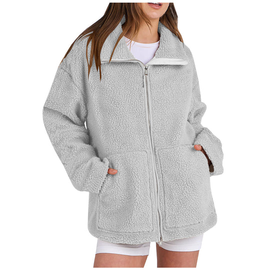 Damen Gemütlicher Fleece-Hoodie R&B