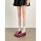 Damen elegante Mokassins mit modischen Schnallen-Details R&B