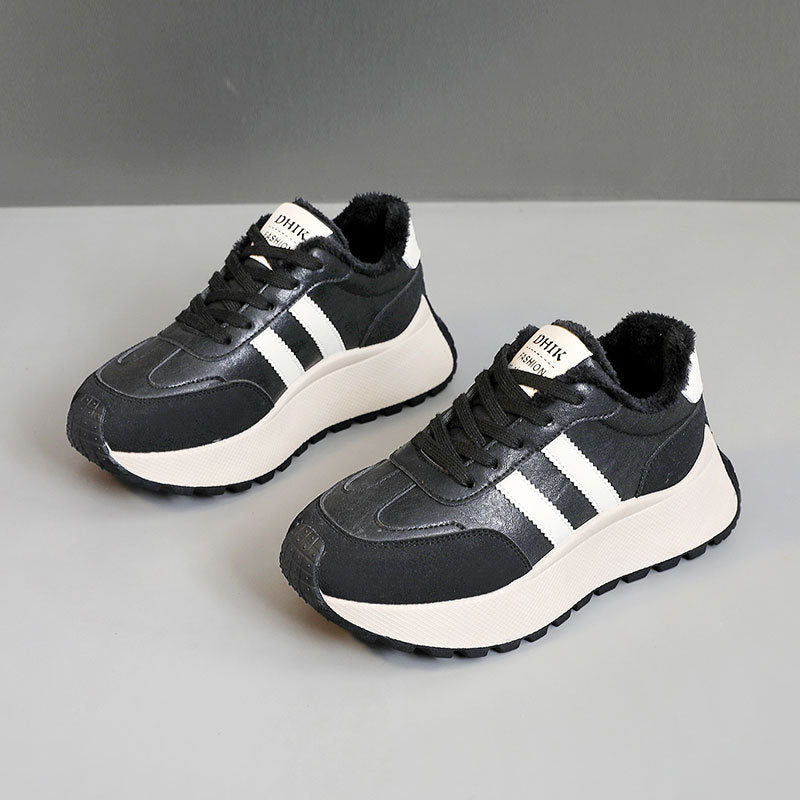 Damen gemütliche und stylische Sneakers mit kuscheligem Innenfutter R&B