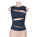 Damen Oberteil mit raffinierten Cut-Out-Design R&B