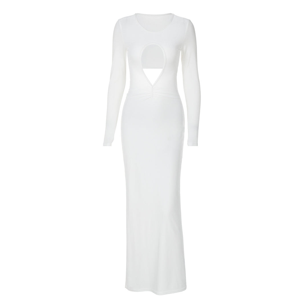 Damen Figurformendes Maxikleid mit kreativen Cut-Outs R&B