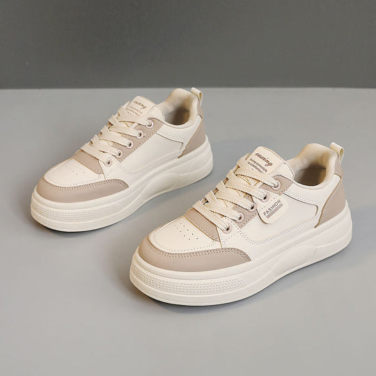 Damen modische Plateau-Sneaker mit zeitgemäßem Design und gepolsterter Sohle R&B