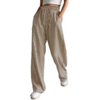 Damen Weite Streifen-Hose R&B