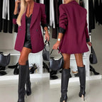 Damen Oversized Blazer mit doppelt geknöpftem Design und lässigen Ärmeln R&B