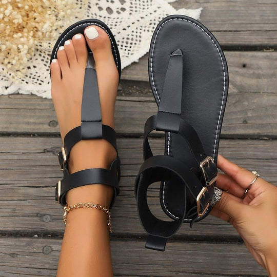 Damen Fußfreundliche Sandalen mit verstellbarem Riemendesign R&B