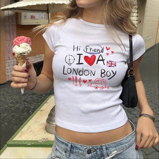 Damen T-Shirt mit künstlerischem Katzenmotiv R&B
