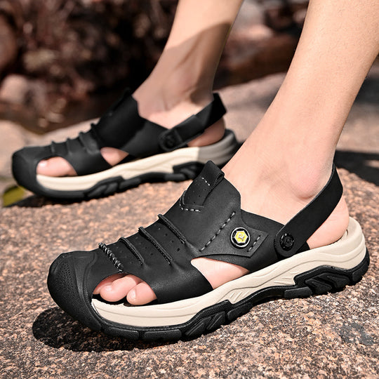 Herren Outdoor Freizeitsandalen mit rutschfester Sohle und verstellbarem Riemen R&B