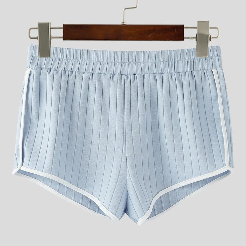 Damen nan plissierte Freizeit-Shorts mit elastischem Komfortbund und Kontrastpaspel R&B