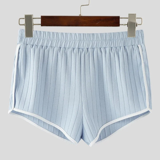 Damen nan plissierte Freizeit-Shorts mit elastischem Komfortbund und Kontrastpaspel R&B
