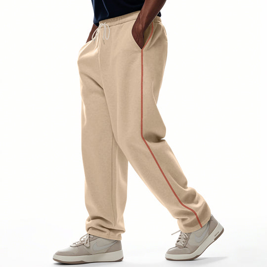Herren bequeme Sweatpants mit kontrastierenden Nähten und praktischen Seitentaschen R&B