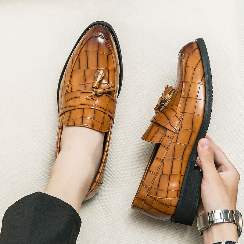 Damen Mokassins aus hochwertigem Leder mit modischem Quasten-Detail R&B