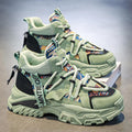 Damen Sportliche High-Top Sneakers mit farbenfrohem Muster und rutschfester Sohle
