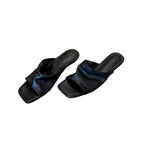Damen bequeme Mules mit elegantem Riemendesign R&B