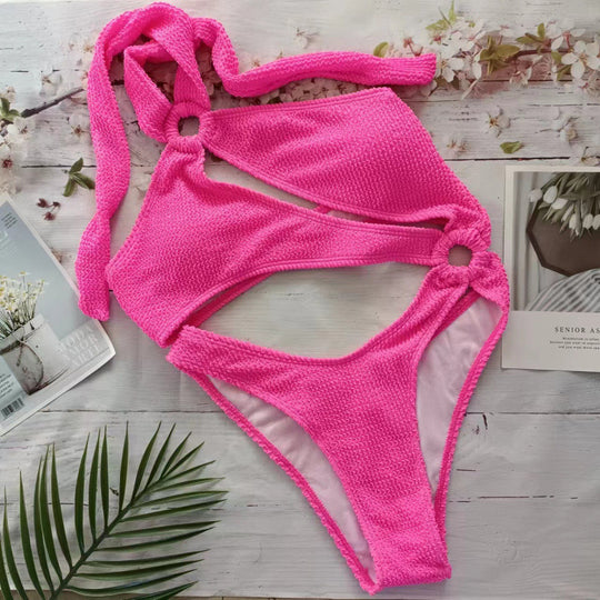 Damen Triangel-Bikini mit aufregendem Cut-Out und elastischem Stoff R&B