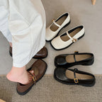 Damen Ballerinas mit elegantem Schnallen-Detail und hochwertiger Verarbeitung