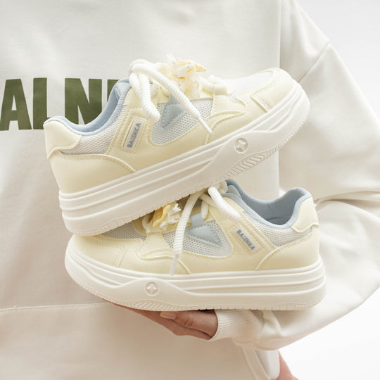 Damen Chunky Sneakers mit trendigem Design und atmungsaktiver Mesh-Oberfläche R&B