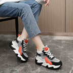Damen Sportliche Chunky Sneakers mit atmungsaktivem Obermaterial und rutschfester Sohle R&B