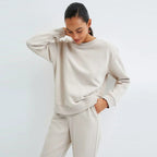 Damen Bequemer Oversized Sweatpullover mit lässigem Schnitt R&B