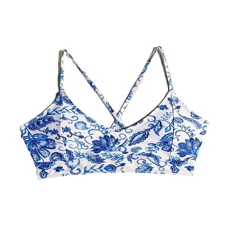 Damen Triangel-Bikini-Oberteil mit elegantem floralem Design R&B