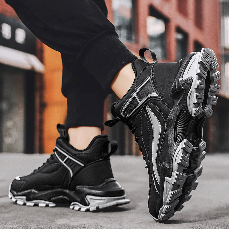 Damen Sportliche High-Top Sneaker mit dämpfendem Obermaterial und rutschfester Sohle