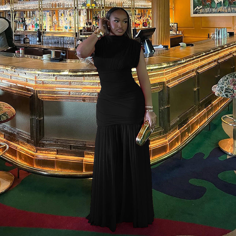 Damen Elegantes Abendkleid mit geraffter Taille R&B