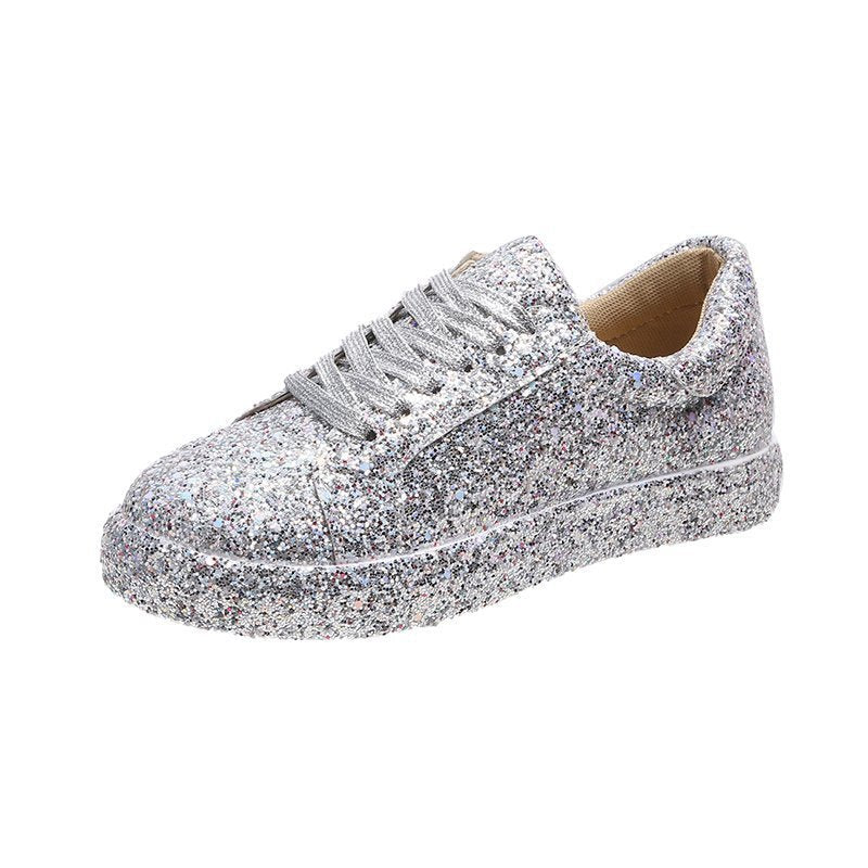 Damen Glitzernde Freizeit-Sneaker mit atmungsaktiver Sohle und rutschfestem Design R&B