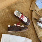 Damen modische Sneaker mit doppeltem Schnürsystem und atmungsaktiver Sohle