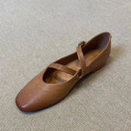 Damen Ballerina-Schuhe mit verstellbarem Riemchen und bequemem Fußbett R&B