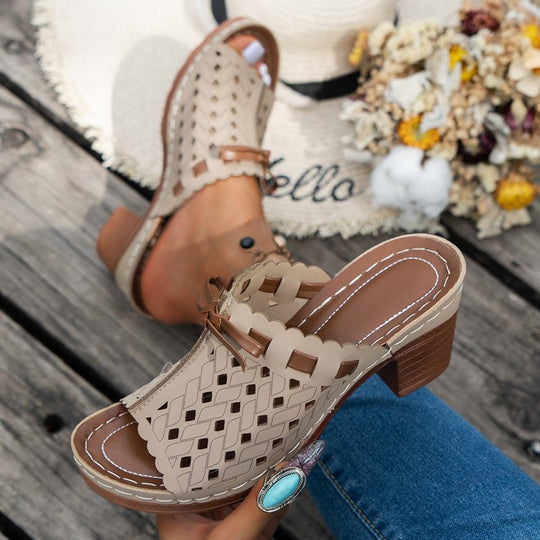 Damen Elegante Sonnenüberraschungs-Sandalen mit modischem Schnitt R&B