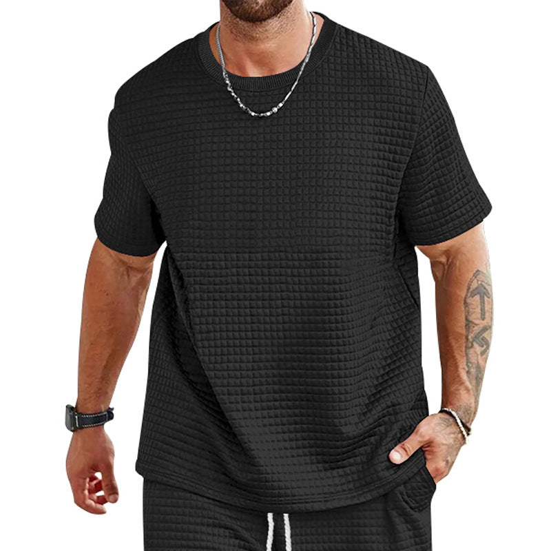 Herren lässiges T-Shirt mit strukturiertem Design