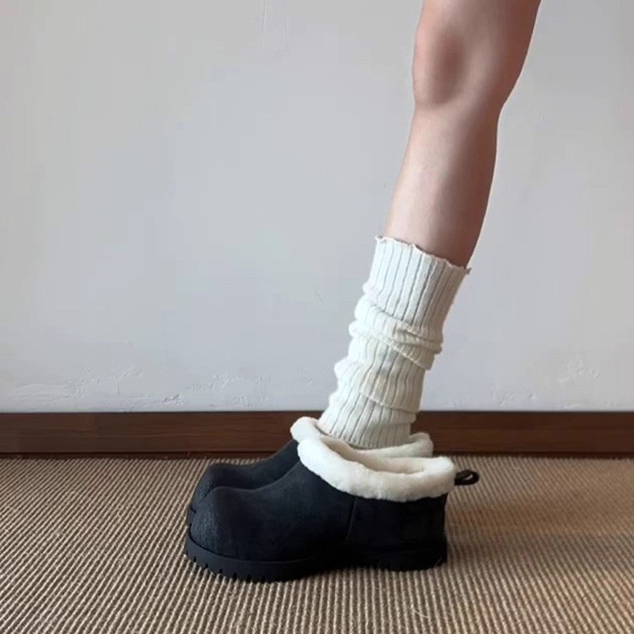 Damen kuschelige Winterclogs mit weichem Futter und rutschfester Sohle R&B