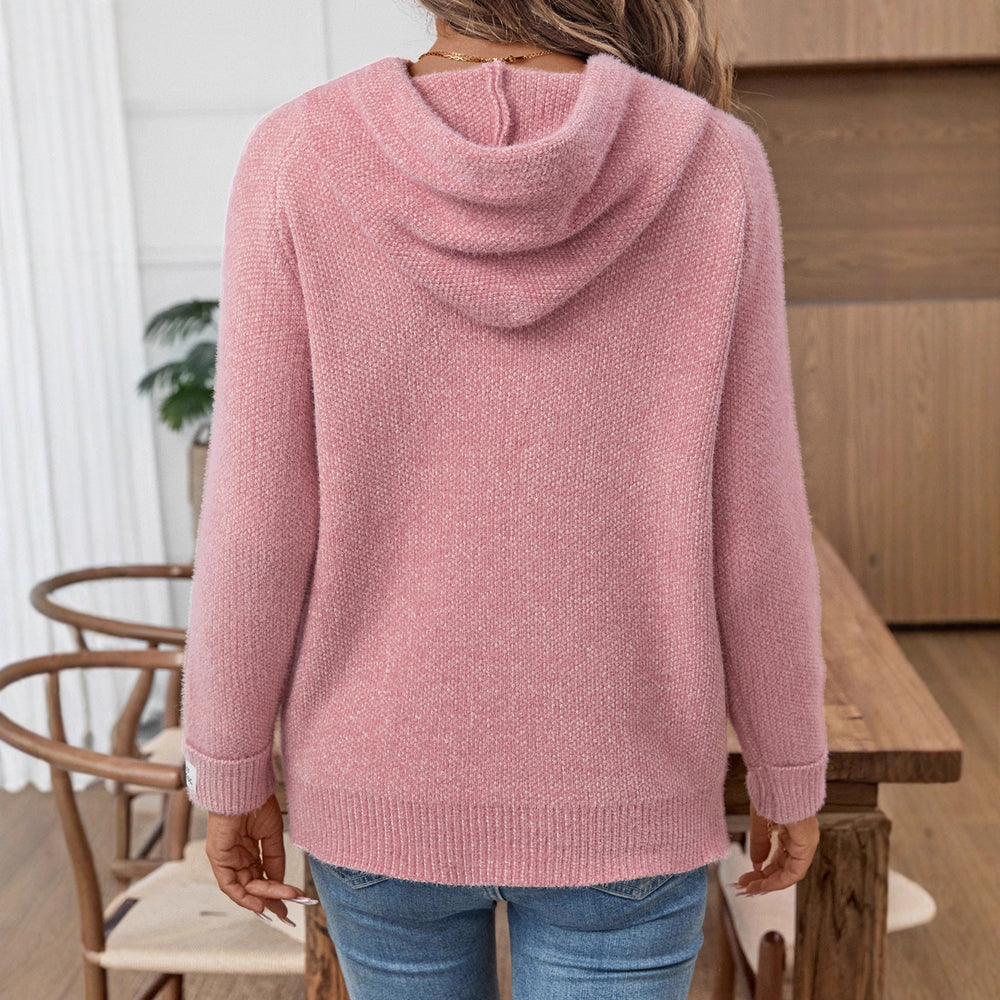 Damen Kapuzenpullover aus weichem Strick R&B