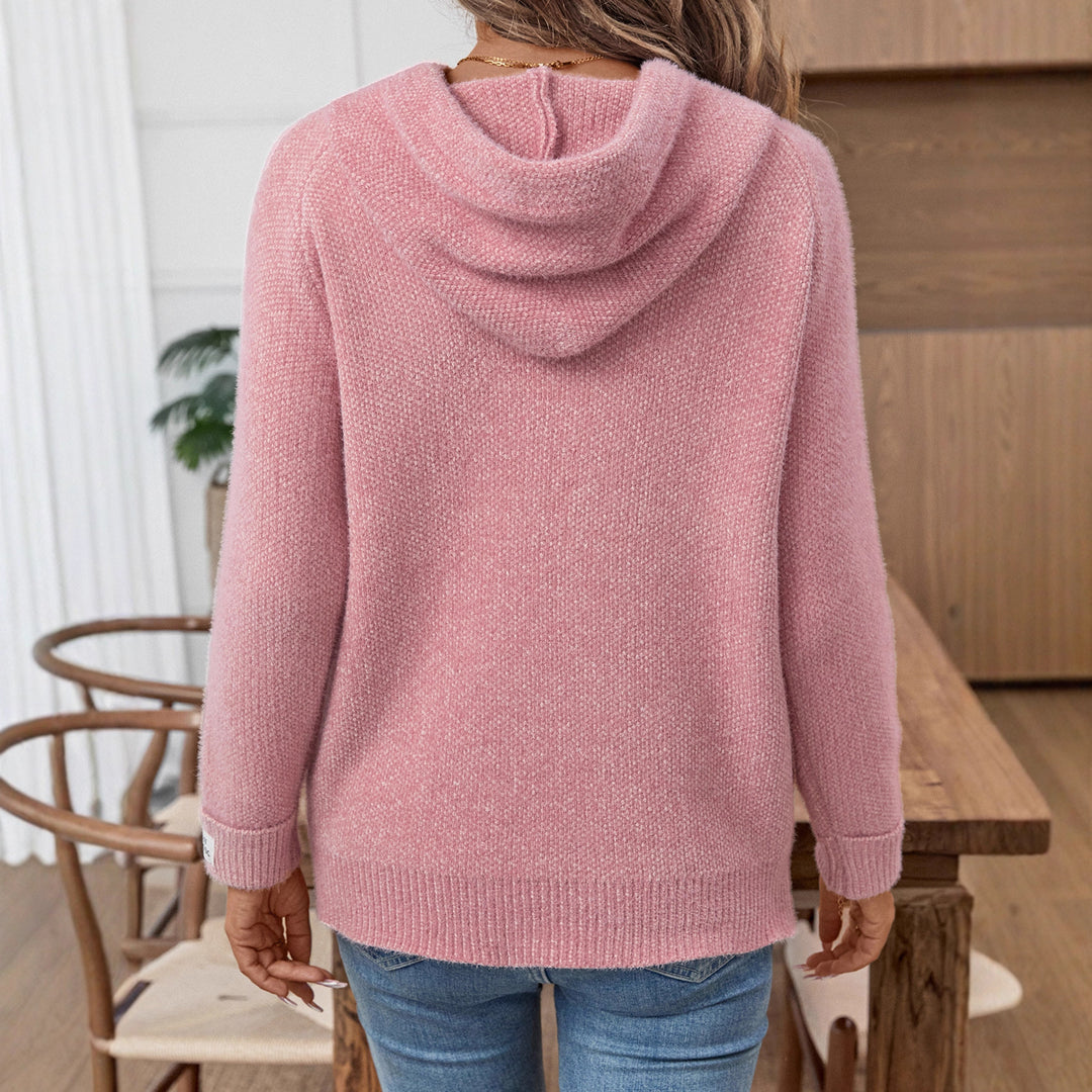 Damen Kapuzenpullover aus weichem Strick R&B
