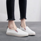 Damen komfortable Slip-On Schuhe mit perforiertem Obermaterial