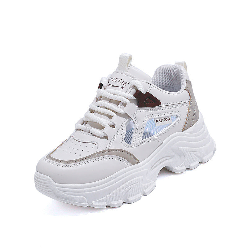 Damen Sportliche Chunky Sneakers mit atmungsaktiver Mesh-Oberfläche und stoßdämpfender Sohle R&B