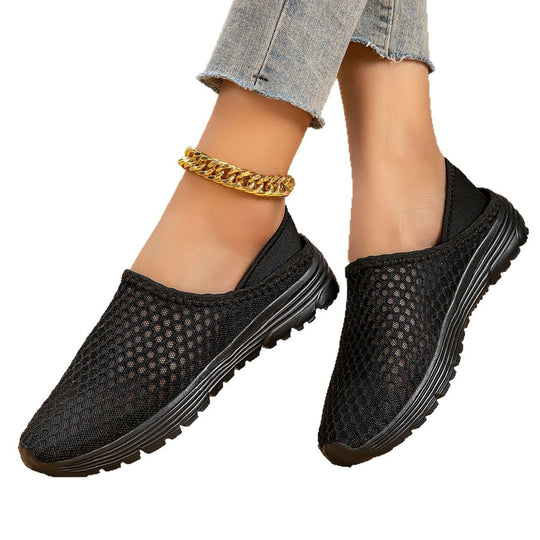 Damen Atmungsaktive Slip-On Freizeitschuhe R&B
