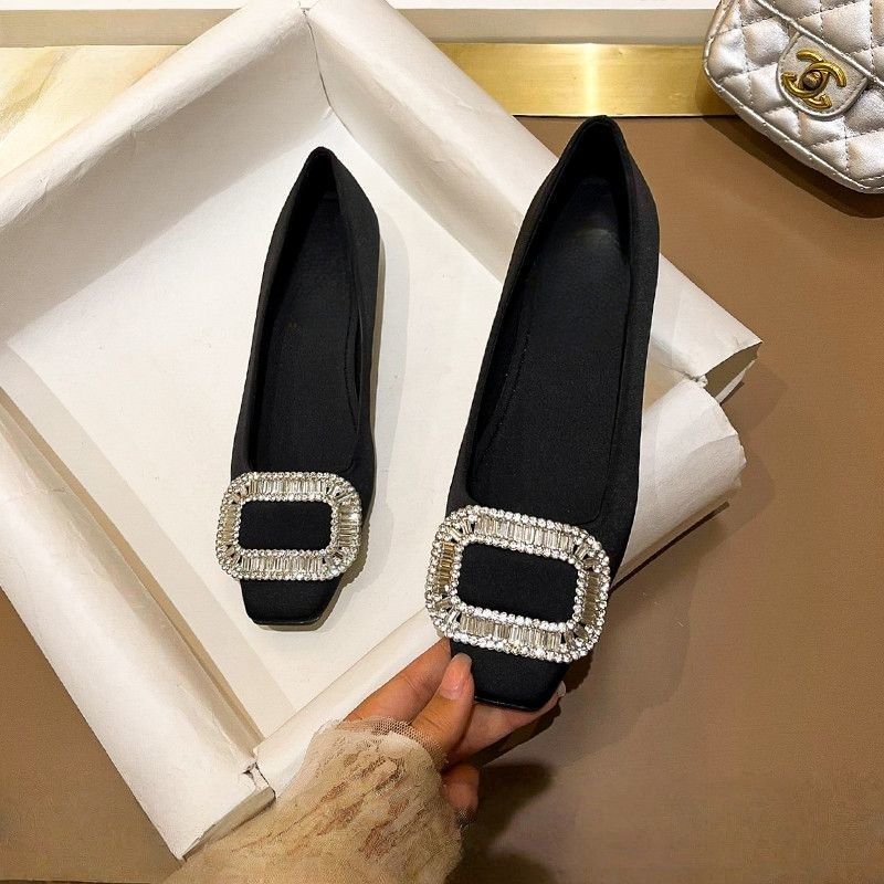 Damen Ballerinas mit funkelndem Strass-Detail R&B