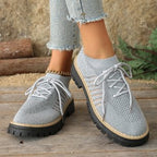 Damen Atmungsaktive und bequeme Sneaker mit auffälliger Sohle R&B