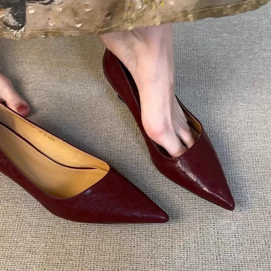 Damen elegante Pumps mit modischem Spitzendesign und bequemer Innensohle R&B