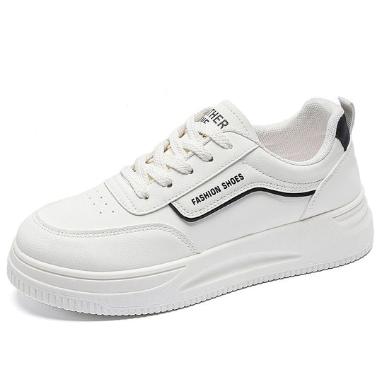 Damen Modische Sneakers mit dicker Laufsohle und atmungsaktiver Oberflächenstruktur R&B
