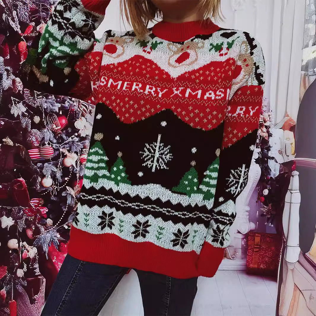 Damen Weihnachts-Pullover mit festlichem Design und gemütlichem Schnitt R&B