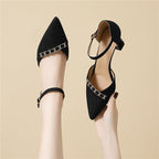 Damen elegante Slingback-Pumps mit funkelndem Schmuckdetail R&B