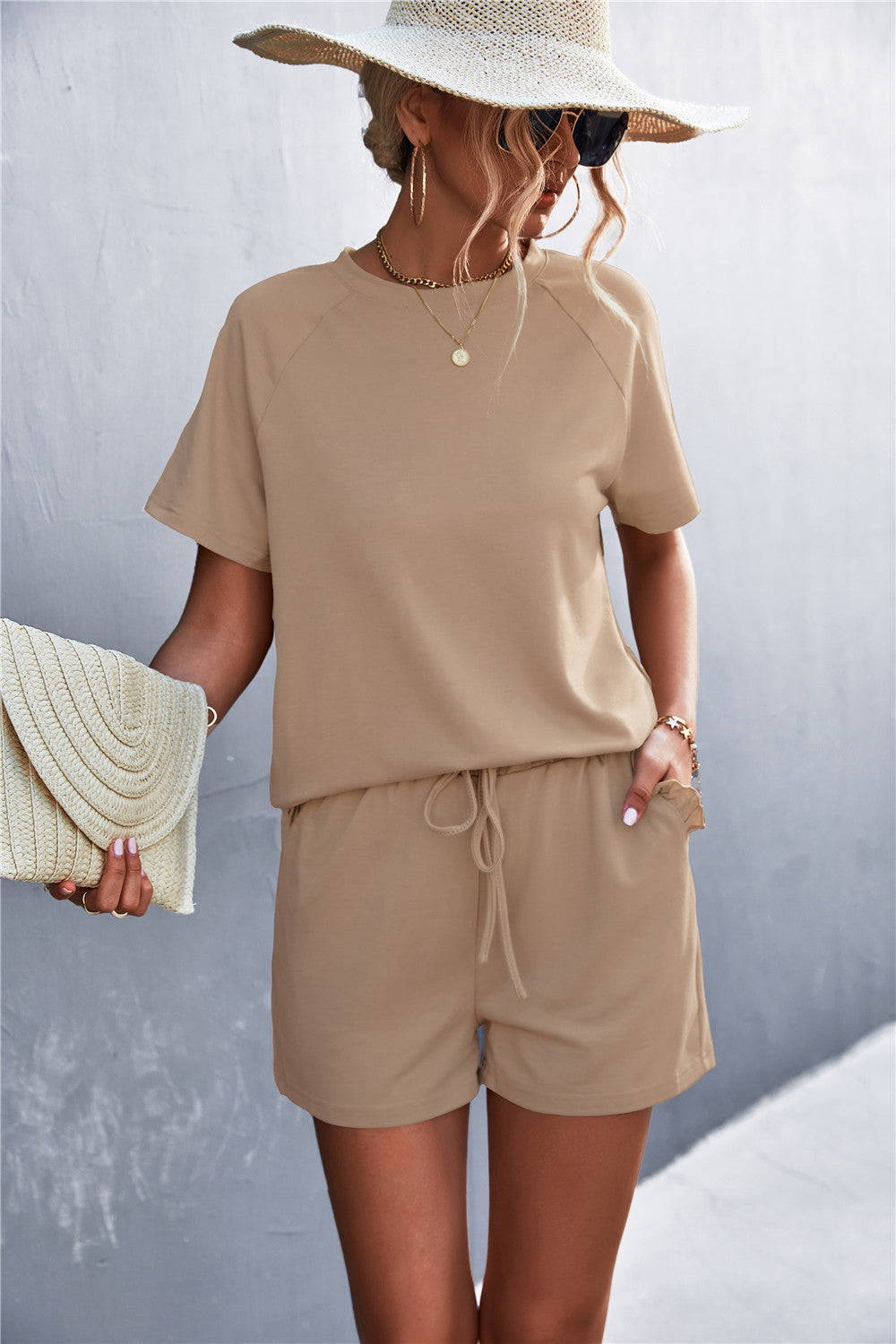 Damen lässiger Kurzsets R&B