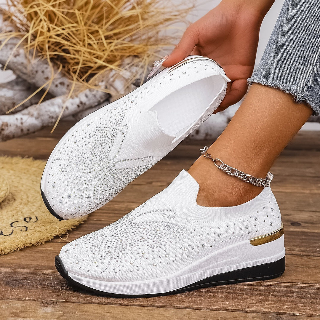 Damen Glitzernde Slip-On Sneaker R&B