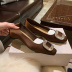 Damen elegante Ballerinas mit funkelndem Strassbesatz R&B