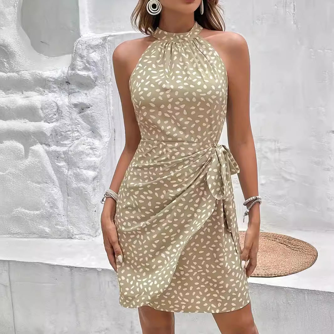 Damen Wickelkleid mit Bindedetail R&B