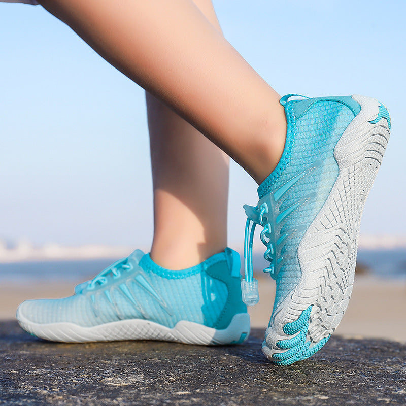 Damen Aqua-Freizeitschuhe mit elastischem Schnürsystem und rutschfester Sohle R&B