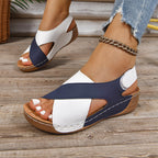 Damen Bequeme Sandalen mit atmungsaktiven Einsätzen und rutschfester Sohle